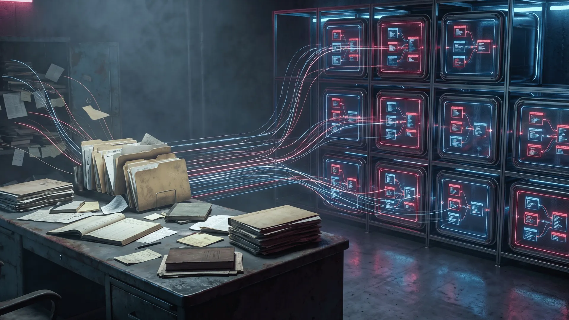 Research workspace with structured data capture interface